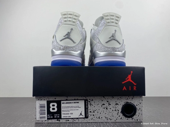 Kick Theory Anniversary 705333-105 Jordan Retro 4 30th Laser 0803